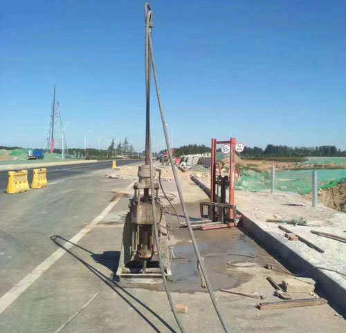 南安公路高聚物注浆加固